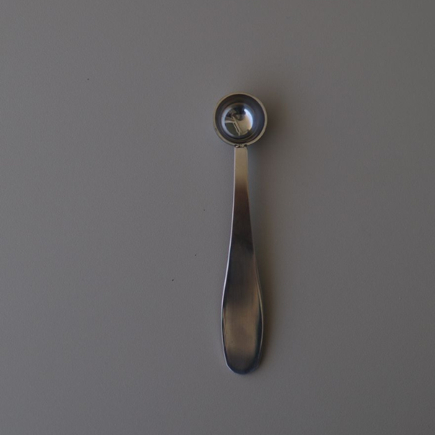 Matcha bowl and metal spoon