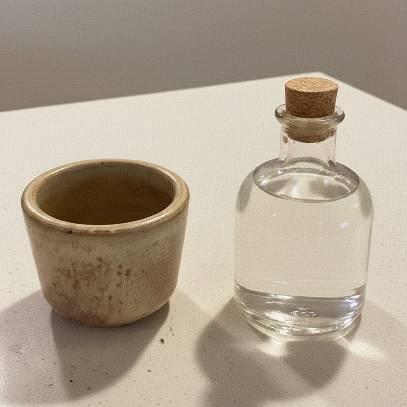 Set of ceramic mezcal cups