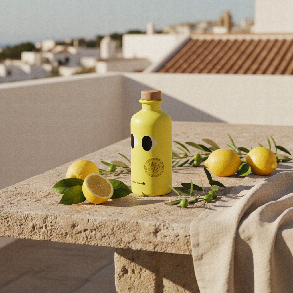 Extra Virgin Olive Oil infused with Lemon