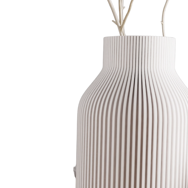 Muted White Bottle Vase