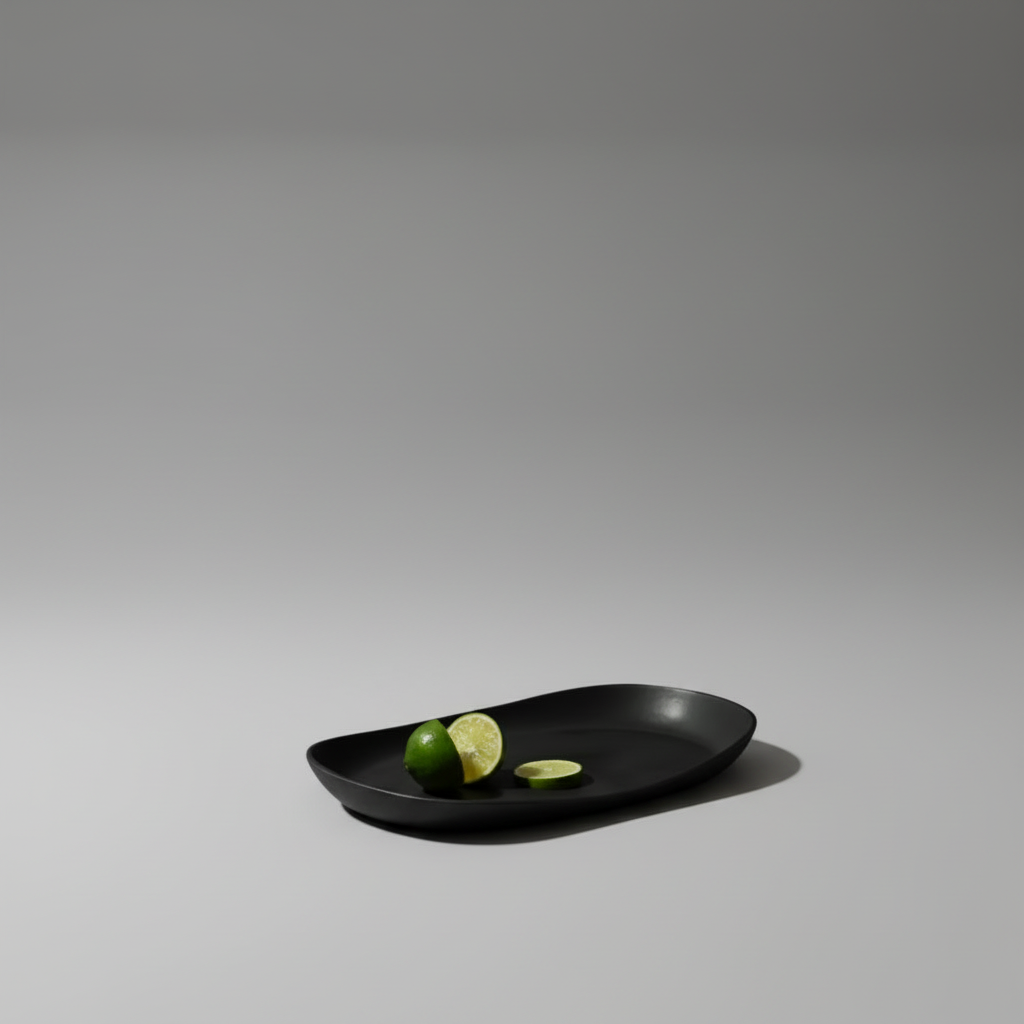 Stoneware Serving Platters Black