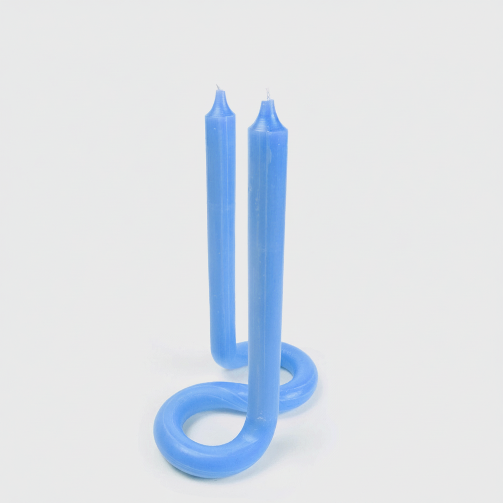 Twist Candle Sticks - Blue