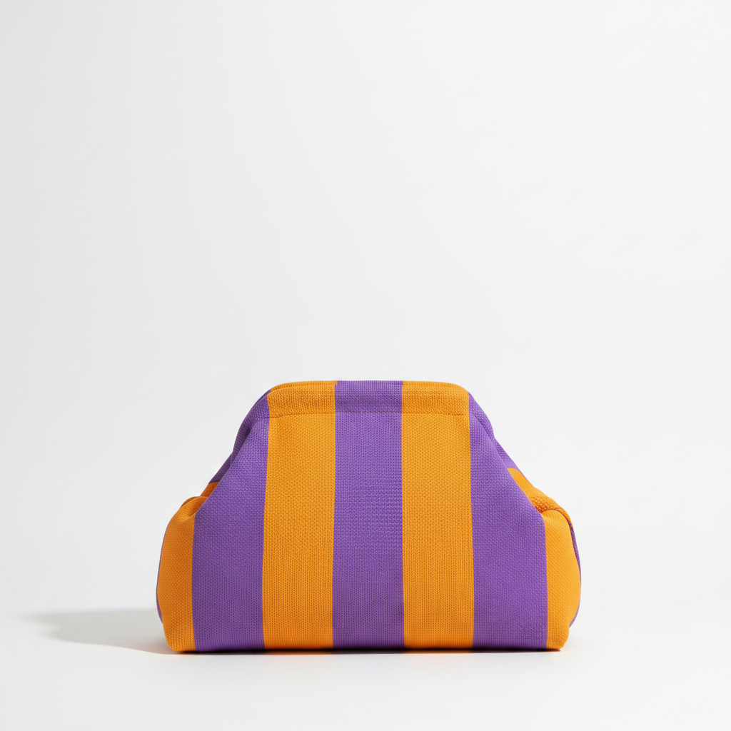 Clutch Bag - Yellow Purple