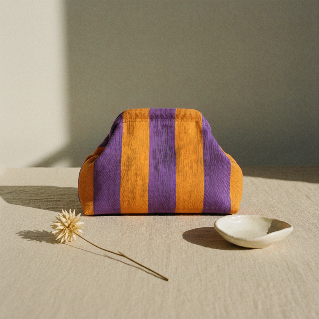 Clutch Bag - Yellow Purple