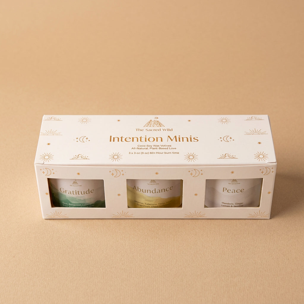 Mini Intention Votives Scented Candle Gift Set ~ Gratitude