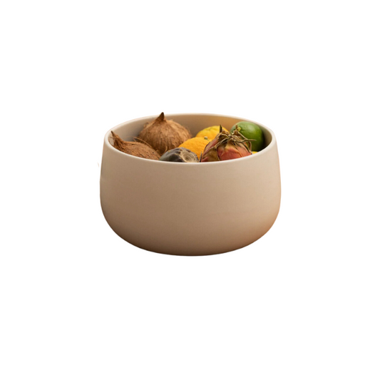 Stoneware Serving Bowl Matte White