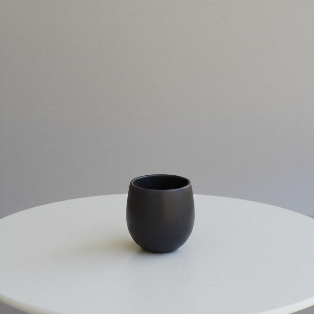Stoneware Cup Black