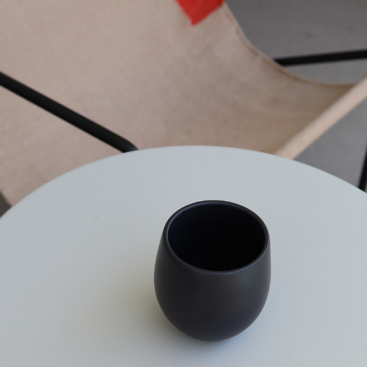 Stoneware Cup Black
