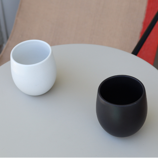 Stoneware Cup Matte White