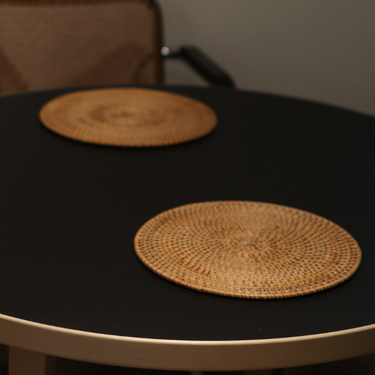 Natural Hand Woven Rattan Placemats (4)