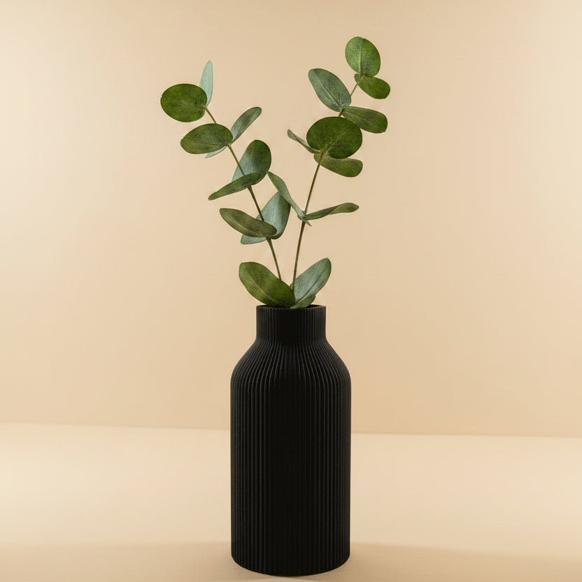 Muted White Bottle Vase