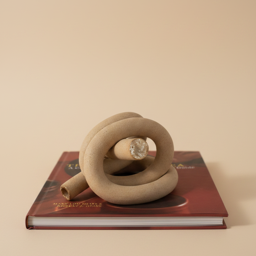Ceramic Knot Camel Color - Big