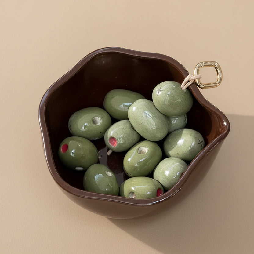 Ceramic Olive Charm