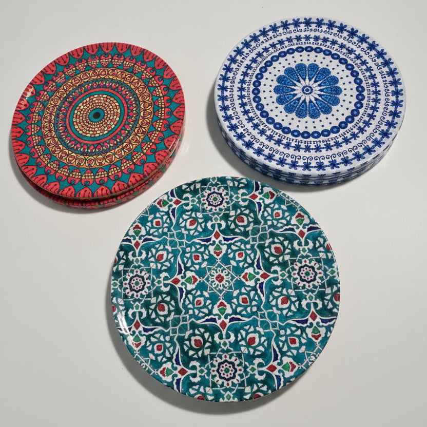 Coasters, set of 6