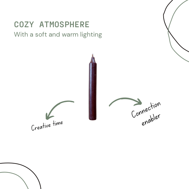 Taper Candle: Purple