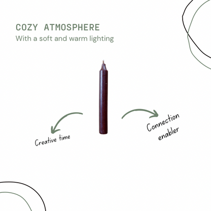 Taper Candle: Purple