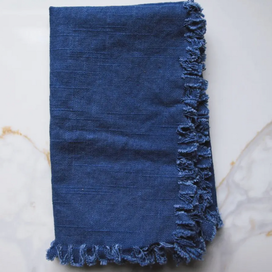 Cotton Napkin with Trim Edge Blue