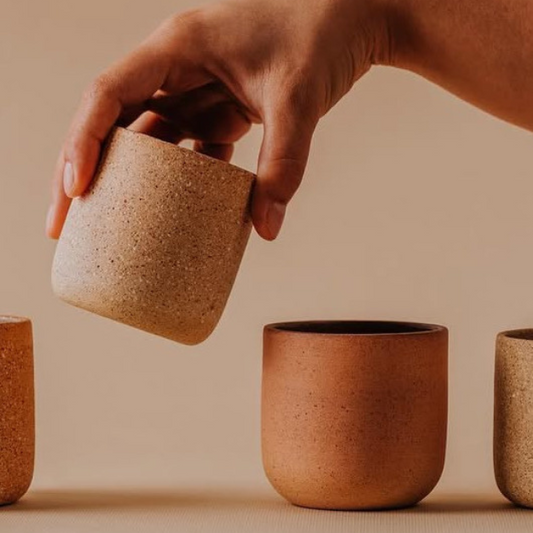 Set of ceramic cups