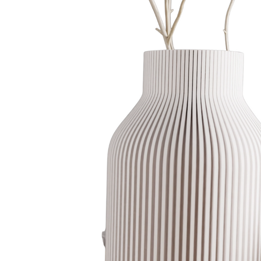 Muted White Bottle Vase