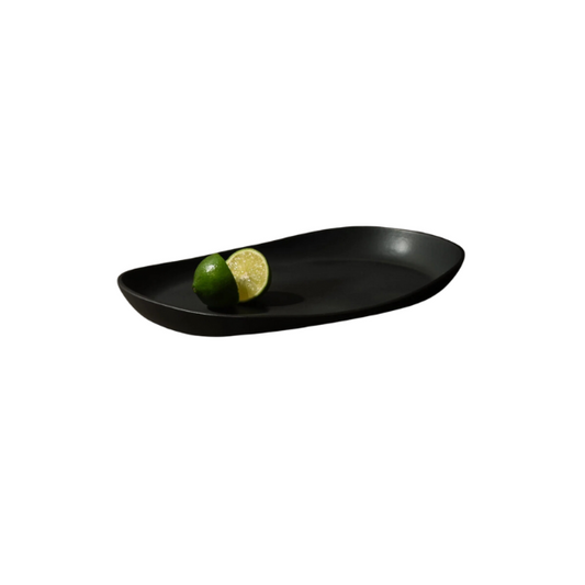 Stoneware Serving Platters Black