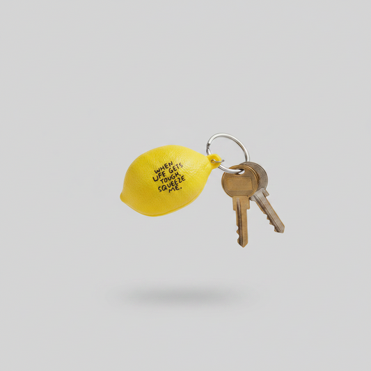 Lemon Stress Ball Keychain