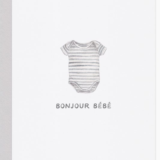 Bonjour Bébé New Baby Card