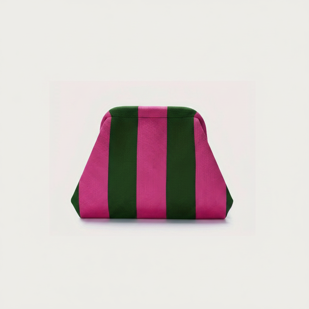 Clutch Bag - Green Pink