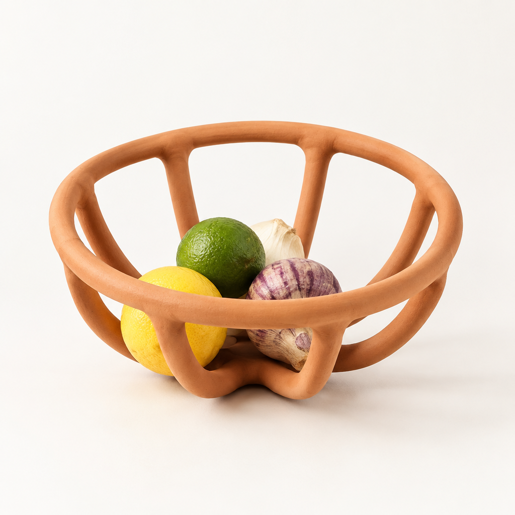 Prong Fruit Bowl, Terracotta | Small