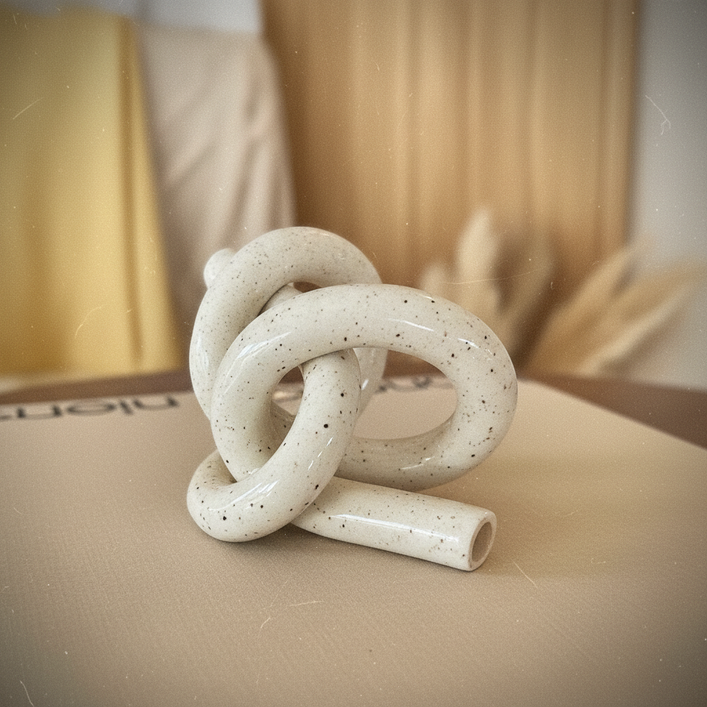 Ceramic Knot zoomed-in lifestyle photo